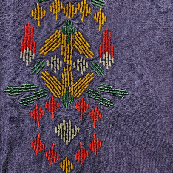 "Folk" Linen Blend Shirt - Picture 6 of 8